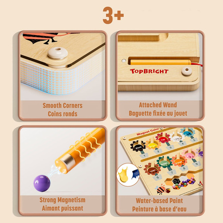 Labirynt magnetyczny Pracowita Pszczółka - 36m+, Topbright