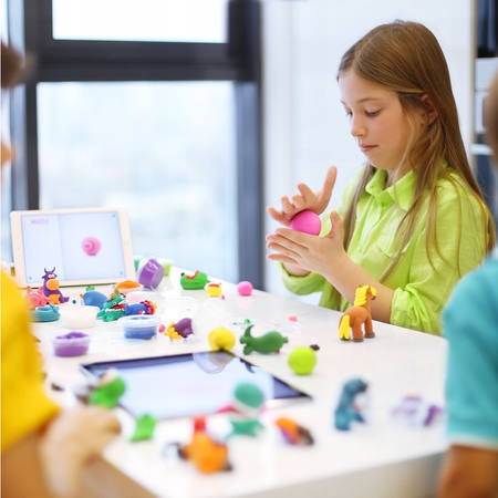 Masa plastyczna, cyber auto, niebieskie