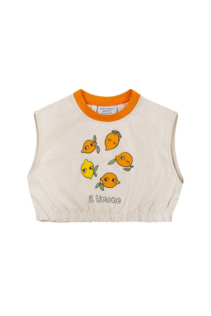6 LEMON ECRU / L CROP TOP - 98-104