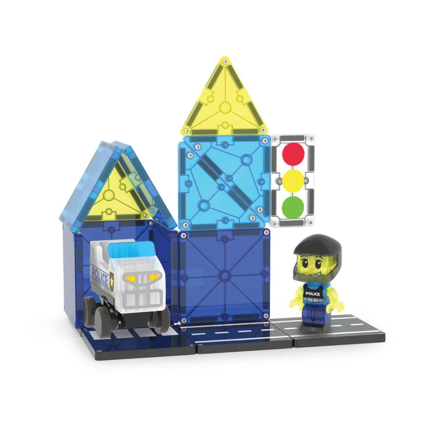 MAGNA-TILES® Klocki Magnetyczne Patrol Policji 20 el.