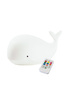 Wieloryb Lampka Silikonowa z Pilotem Biała