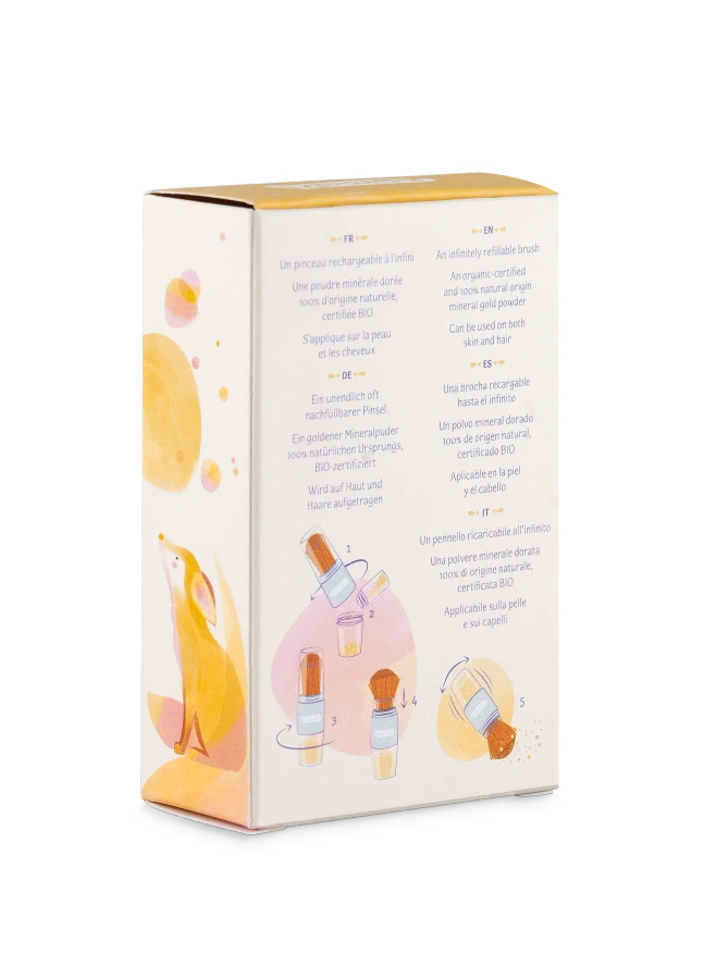 Pędzel brokatowy - Złoty