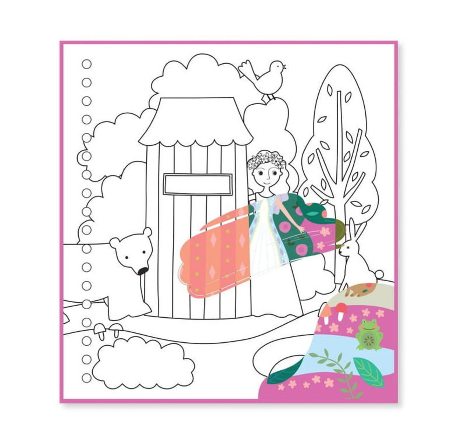 Bajkowy Świat Magiczna  Kolorowanka Wodna z Zadania