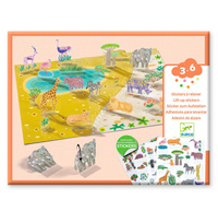 Naklejki wielokrotnego użytku 3D ZWIERZĘTA