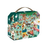 Puzzle w walizce Rodzina misiów