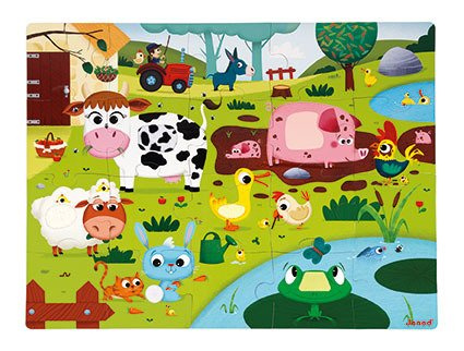 Farma, puzzle sensoryczne, 20 elementów
