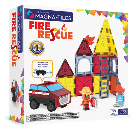 MAGNA-TILES® Klocki Magnetyczne Straż Pożarna 27 el.