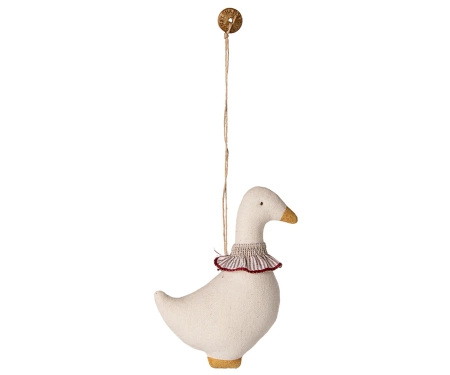 Ozdoba z tkaniny, Gęś - Czerwony szalik