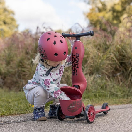 Jeździk i hulajnoga z zamykanym schowkiem 1-5 lat  - Highwaykick 1 Lifestyle 2w1 - Wildcat Scootandride