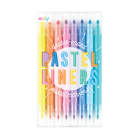 Dwustronne flamastry pastelowe 8 szt.