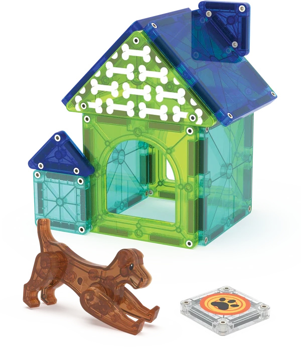 MAGNA-TILES® Klocki Magnetyczne Dog House 13 el. 1095 - uniwersalny MAGNATILES®