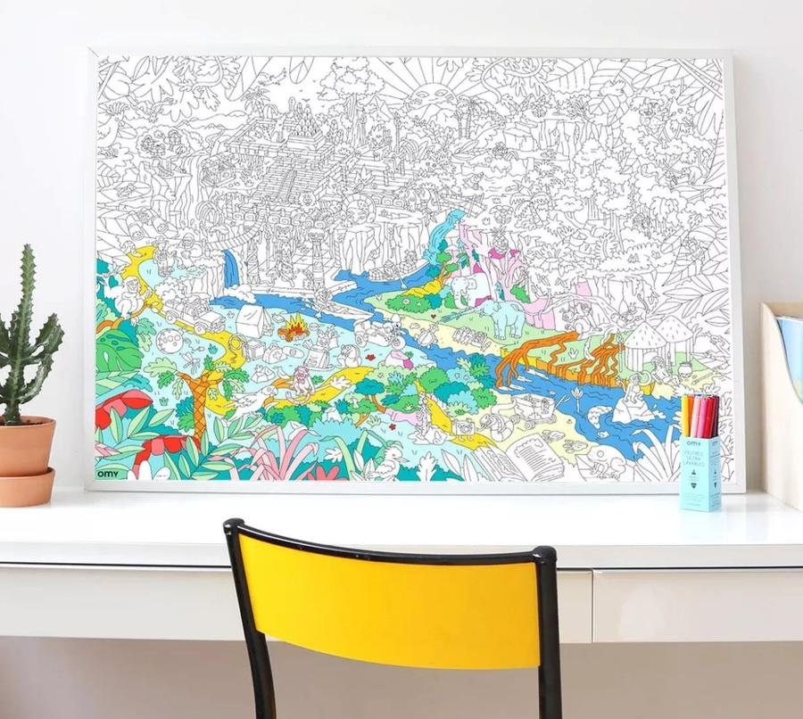 Gigantyczna kolorowanka, dżungla
