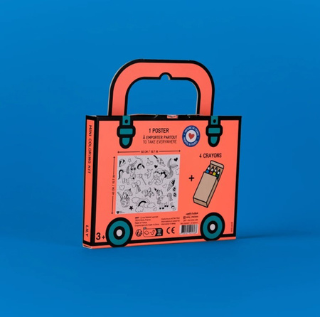 KIESZONKOWA KOLOROWANKA Z KREDKAMI - LILY