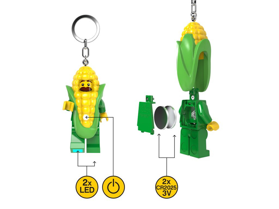Brelok do kluczy z latarką LEGO® Kukurydza