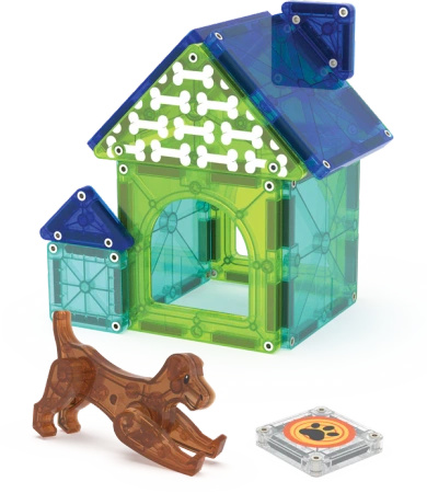 MAGNA-TILES® Klocki Magnetyczne Dog House 13 el. 1095 - uniwersalny MAGNATILES®
