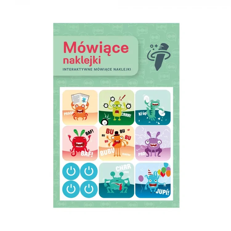 Mówiące naklejki - arkusz 3 sztuki - Czytaj z Albikiem