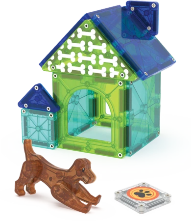 MAGNA-TILES® Klocki Magnetyczne Dog House 13 el. 1095 - uniwersalny MAGNATILES®