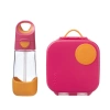 Zestaw Mini Lunchbox + Butelka tritanowa ze słomką 450 ml, Strawberry Shake