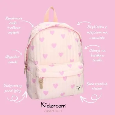 Plecak dla dzieci L Magical Heart pink KIDZROOM