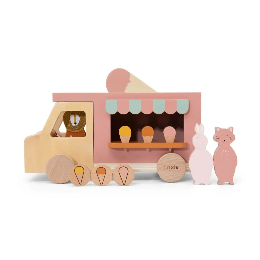 Drewniana ciężarówka z lodami Trixie Baby