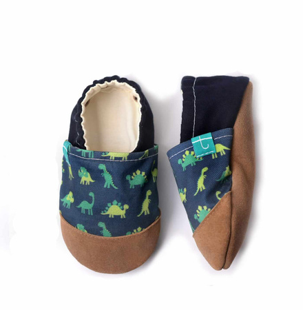 Kapcie dziecięce TITOT Dinozaury Navy Dino, rozmiar 26,5