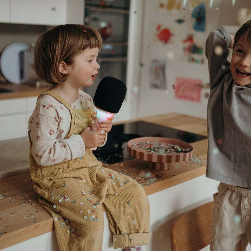 Kidywolf - KIDYMIC-PI - mikrofon karaoke - różowy