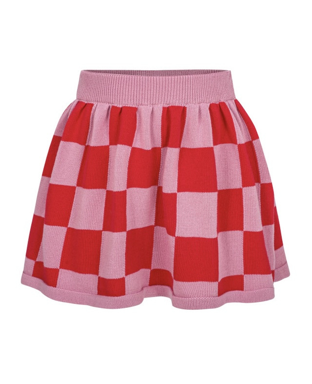 8 PINK CHECKER / SKIRT - 110-116