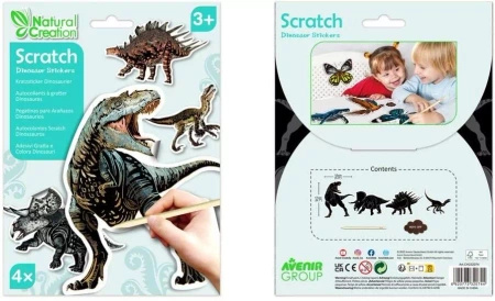 Naklejki do wydrapywania - Dinozaury