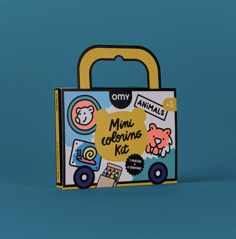 KIESZONKOWA KOLOROWANKA Z KREDKAMI - ZWIERZĘTA