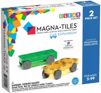 MAGNA-TILES® Zestaw do rozbudowy Cars 2 el. 435 - uniwersalny MAGNATILES