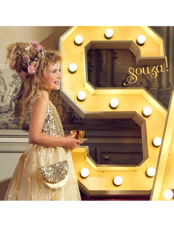 Souza! Torebka na ramię dla dzieci złota cekinowa Angelique, 1 szt.