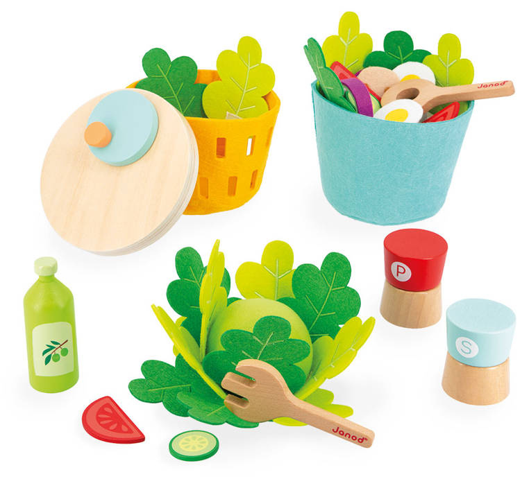 Filcowy zestaw do przyrządzania sałatki