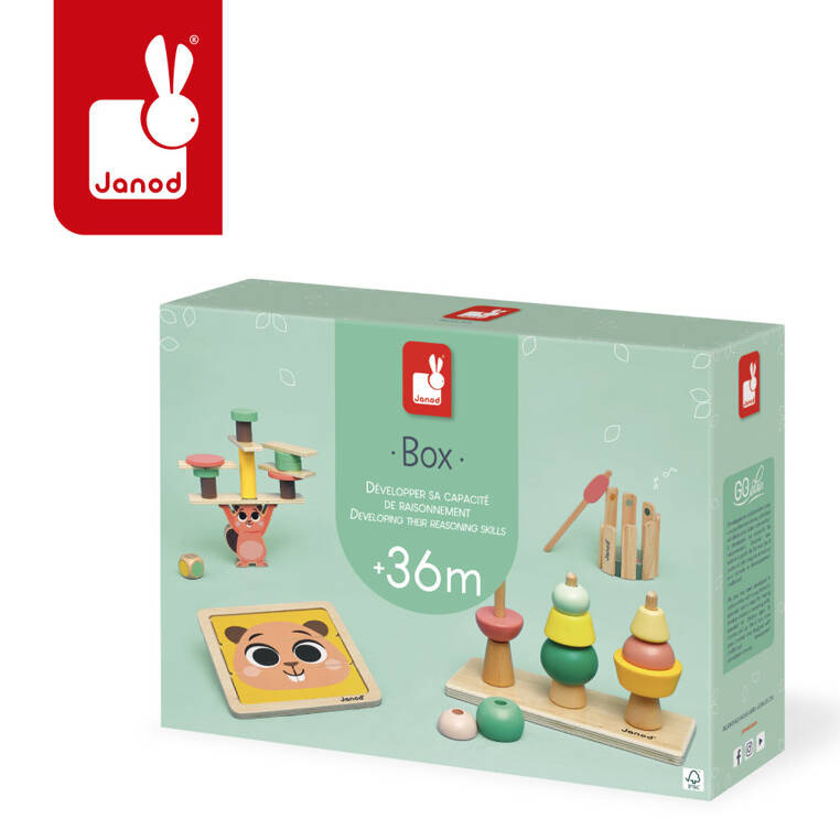 Zestaw zabawek edukacyjnych Box 36 m-cy, Janod