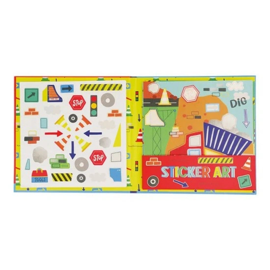 Na Budowie Zestaw Pachnących Naklejek z Książeczką