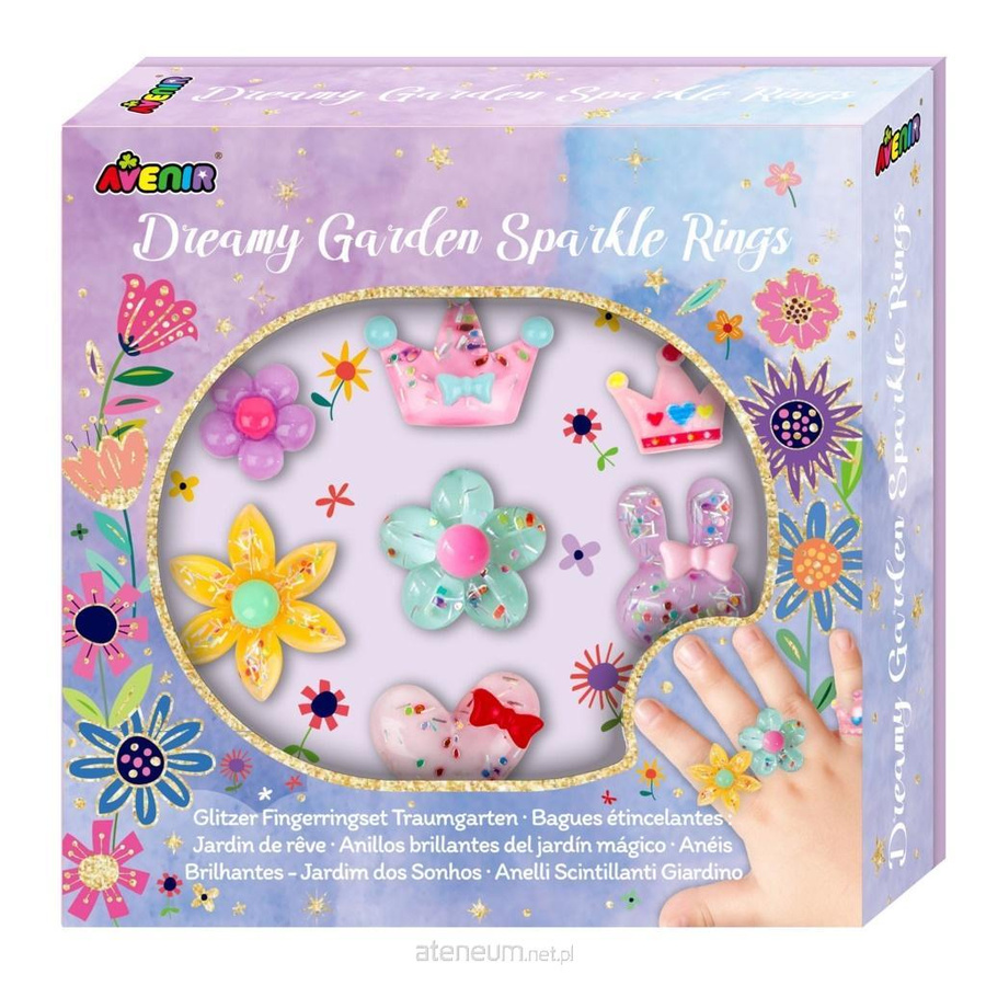 Błyszczące pierścionki - Ogród 7szt.
