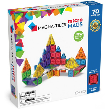 MAGNA-TILES® Klocki Magnetyczne microMAGS 70 el.