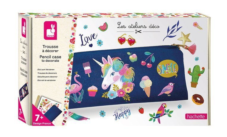  Janod Zestaw kreatywny Piórnik do ozdabiania 7+