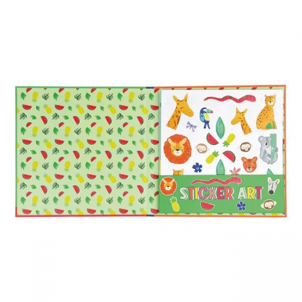 Dżungla Zestaw Pachnących Naklejek z Książeczką 