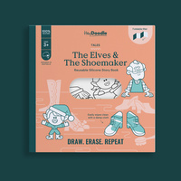 Książeczka Silikonowa do Kolorowania - Szewc i Elfy