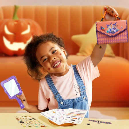 Halloweenowe tatuaże i naklejki na paznokcie mideer w torebce