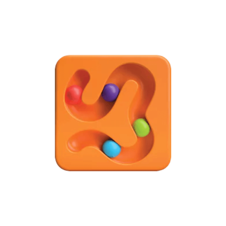 Play Tab Sensoryczny kwadrat, labirynt dla kulek