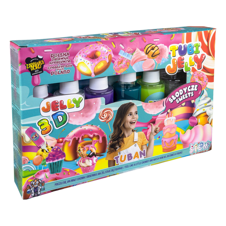 TUBI JELLY_ZESTAW SŁODYCZE 6 KOLORÓW