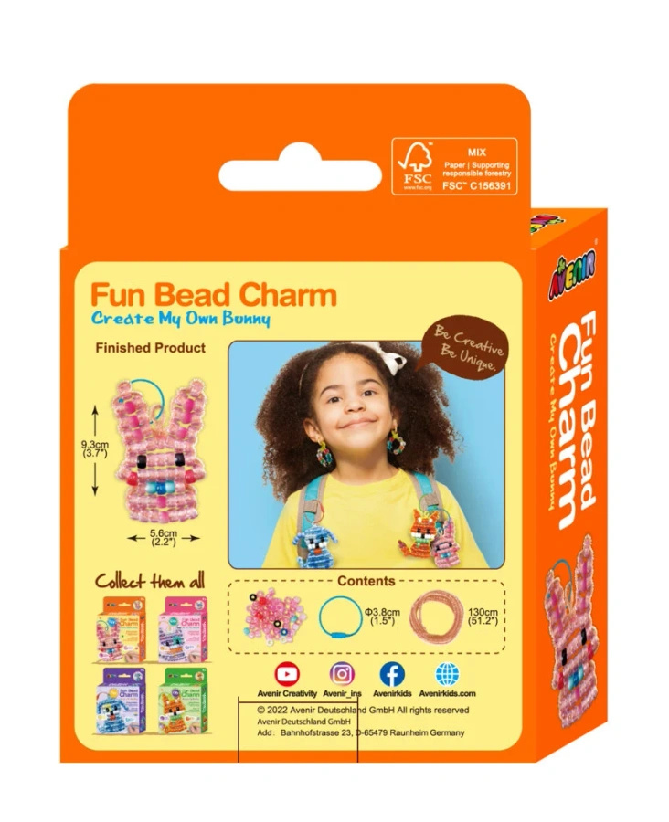 Zabawne zawieszki z koralików - Królik