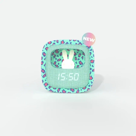 Budzik z lampką Billy zielony