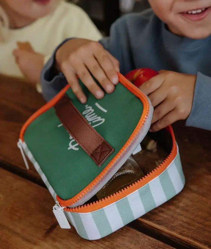 Hello Hossy Lunchbox Mini Green Stripes