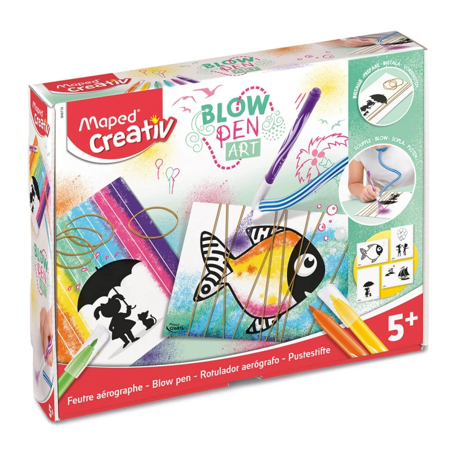 Creativ flamastry dmuchane Blowpen Art String’art