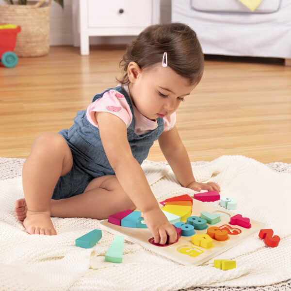 Counting Rainbows – TĘCZOWE CYFERKI – drewniana układanka edukacyjna