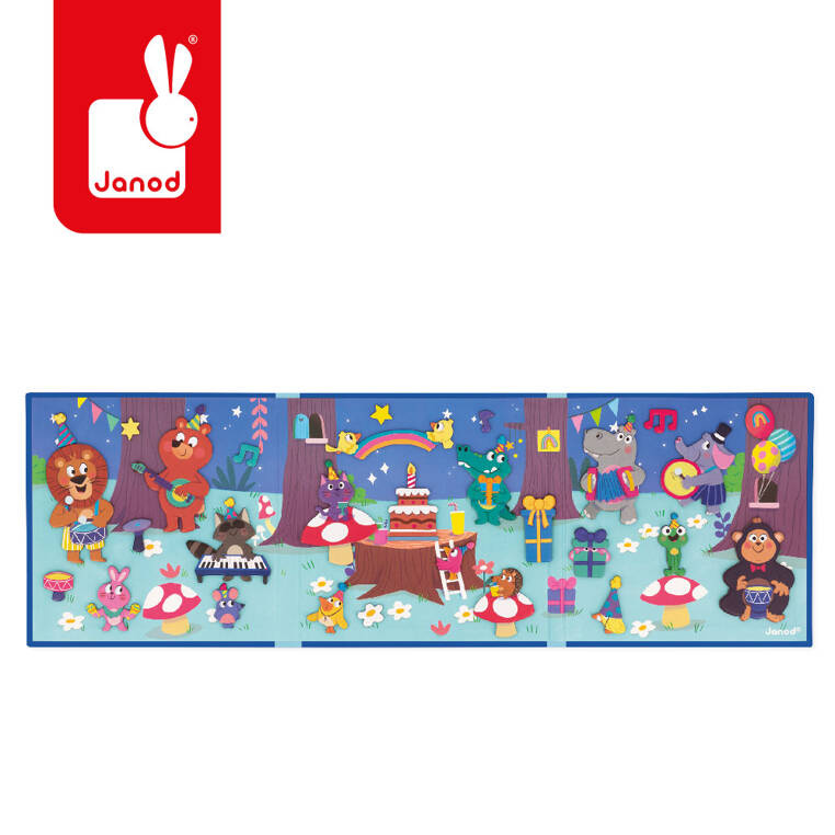 Magnetyczna układanka - przyjęcie w lesie - magneti'stories