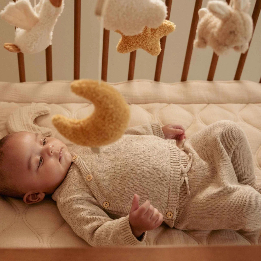 Little Dutch Drewniana karuzela do łóżeczka Newborn Naturals