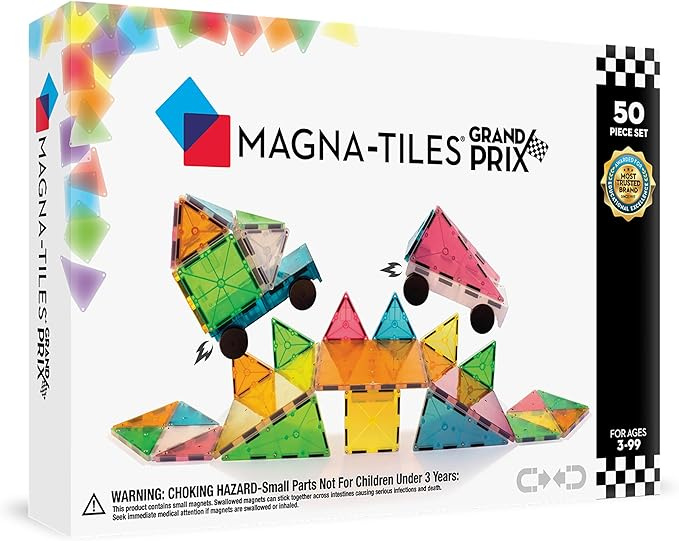 MMAGNA-TILES® Klocki Magnetyczne Grand Prix 50el.